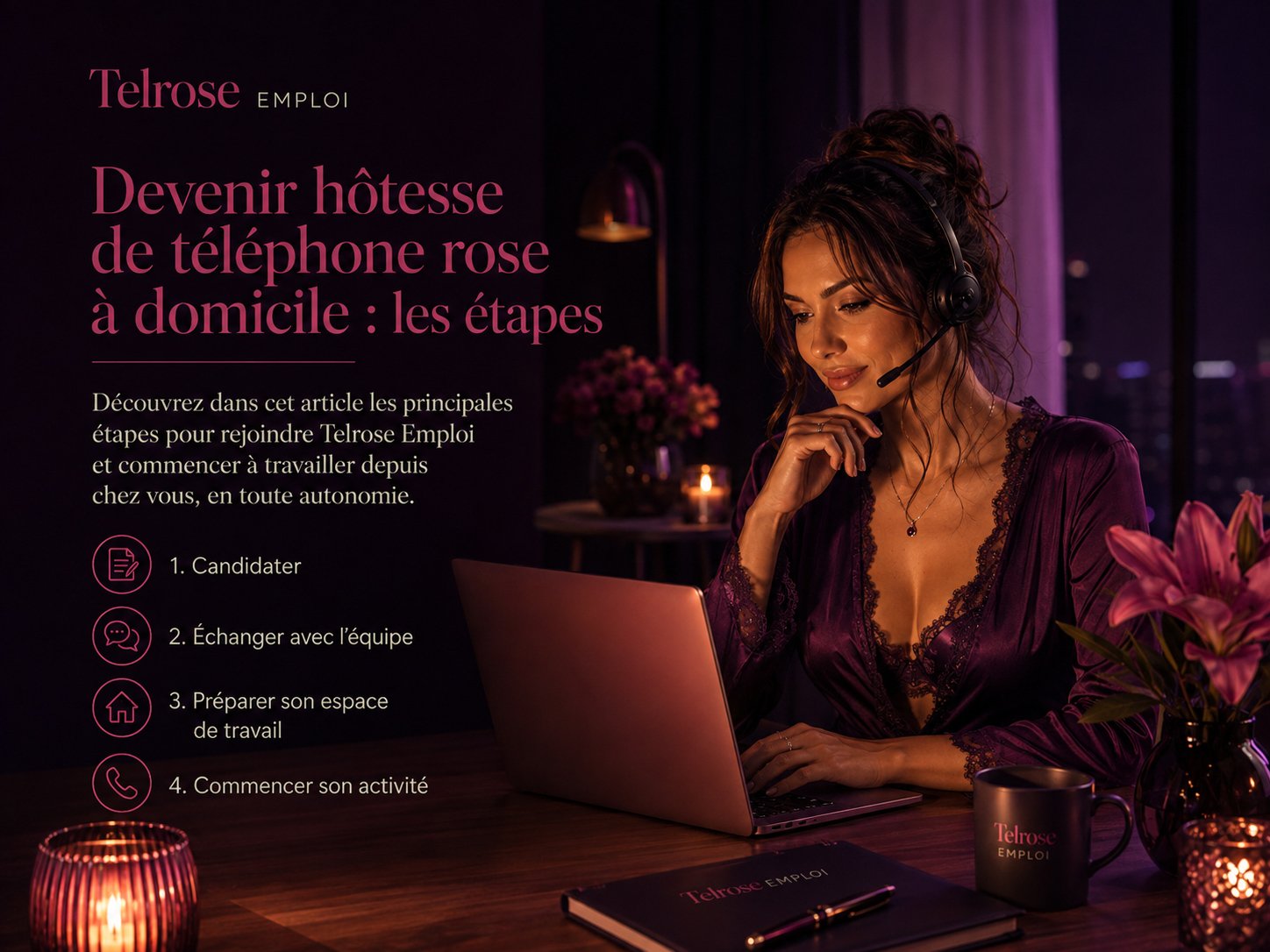 Devenir hôtesse de téléphone rose à domicile : les étapes